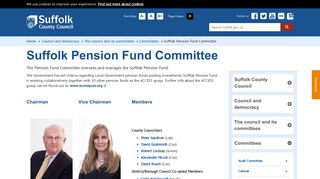 Suffolk Pension Fund Committee | Suffolk County Council