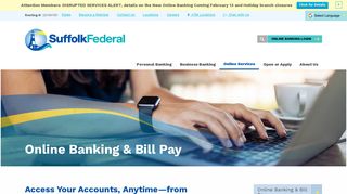 Online Banking & Bill Pay | Suffolk Federal Credit Union