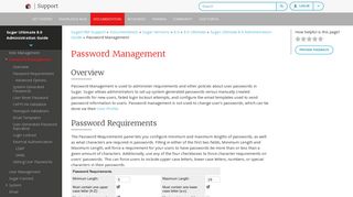 Password Management - SugarCRM Support Site