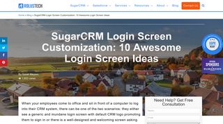 SugarCRM Login Screen Customization: 10 Awesome Login Screen ...