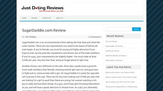 SugarDaddie.com Review | JustDatingReviews.com