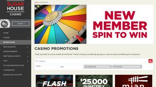 Casino Promotions & Offers in Philadelphia | SugarHouse Casino