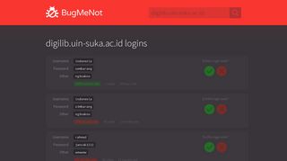 digilib.uin-suka.ac.id passwords - BugMeNot