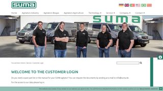 Customer Login - SUMA Rührtechnik GmbH