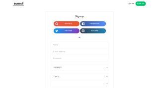 Automated Social Media - SumAll | Signup