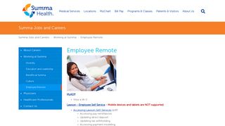 EmployeeRemote - Summa Health