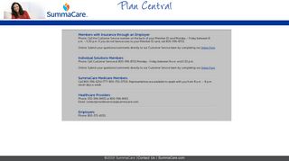 Contact Us - Plan Central | Login