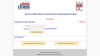 Welcome to Mayor Marion S. Barry's Summer Youth Employment ...