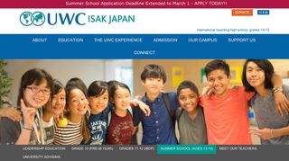 Summer School (ages 13-14) - UWC ISAK Japan