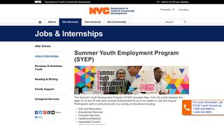 Summer Youth Employment Program (SYEP) - DYCD - NYC.gov
