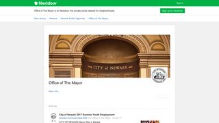 City of Newark 2017 Summer Youth Employment (Office of The ...