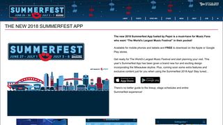 Official Summerfest 2018 App | Summerfest, The World's Largest ...