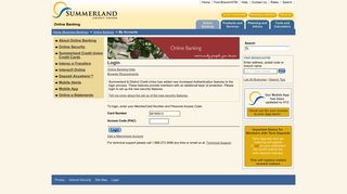 Summerland & District Credit Union - My Accounts