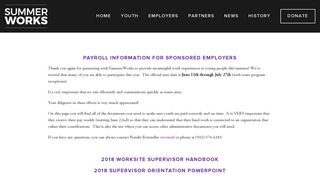 Payroll — SummerWorks Program