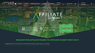 Affiliate Passes - Affiliate Summit - Affiliate Summit is the premiere ...