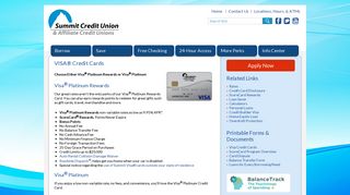 Summit Credit Union of NC – VISA® Credit Cards