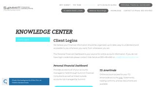 Summit Client Logins — Summit Financial Consultants, Inc. 805-418 ...
