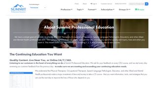 About Summit Professional Education - Live & Online CE Courses ...