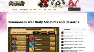 Summoners War Daily Missions and Rewards - Summoners War ...