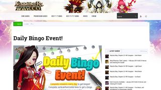 Daily Bingo Event! - Summoners War Ratings Guide