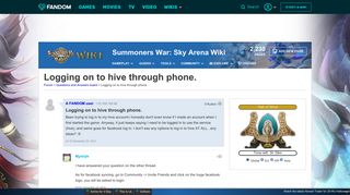 Logging on to hive through phone. | Summoners War Sky Arena Wiki ...