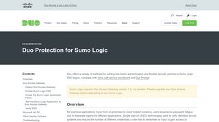 Duo Protection for Sumo Logic | Duo Security