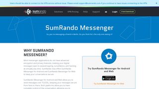SumRando Messenger - Under the Radar and Totally Secure