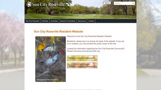 Sun City Roseville Community Association, Inc.