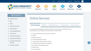 Sun Community FCU - Services | Online services