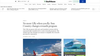No more Ufly when you fly: Sun Country changes rewards program ...