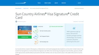 Sun Country Airlines® Visa Signature® Credit Card (Updated)