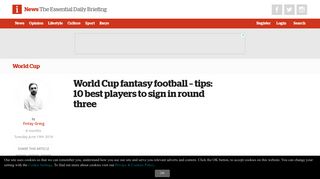 World Cup fantasy football – tips: 10 best players to sign in round three