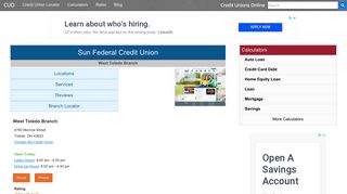 Sun Federal Credit Union - Toledo, OH at 4760 Monroe Street