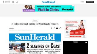 e-Edition is back online for Sun Herald readers | Biloxi Sun Herald
