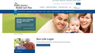 Sun Life Login - Public Service Health Care Plan