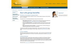 Sun Life Financial - Sun Life group benefits
