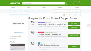 15% off Sunglass Hut Coupons, Promo Codes & Deals 2019 - Groupon