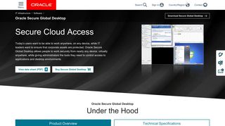 Secure Global Desktop | Virtualization | Oracle