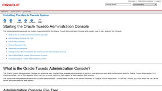 Starting the Oracle Tuxedo Administration Console - Oracle Docs