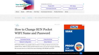 How to Change SUN Pocket WIFI Name and Password - Your Kind ...