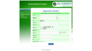 Registration | Sunbird Bookers Program