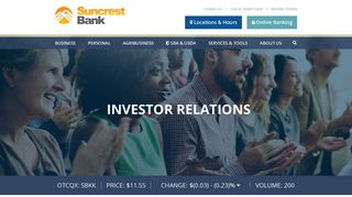 Corporate Profile | Suncrest Bank | Visalia, CA - Porterville, CA ...