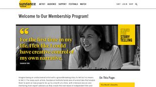 Membership | Sundance Institute