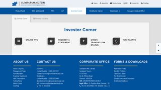 Investor Corner - Sundaram Mutual Fund