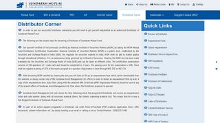 Distributor Corner - Sundaram Mutual Fund