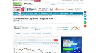 Sundaram Mid Cap Fund - Regular Plan NAV: Sundaram Mid Cap ...
