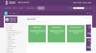 My email - My IT Support - My Sunderland