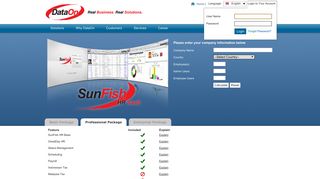 Login to your account - SunFish SaaS Account - DataOn