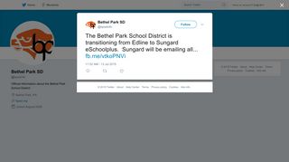 Bethel Park SD on Twitter: 