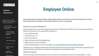 Human Resources - Employee Online - Google Sites